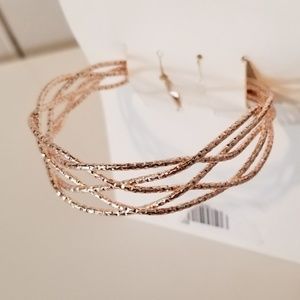 New rose gold toned cuff bracelet